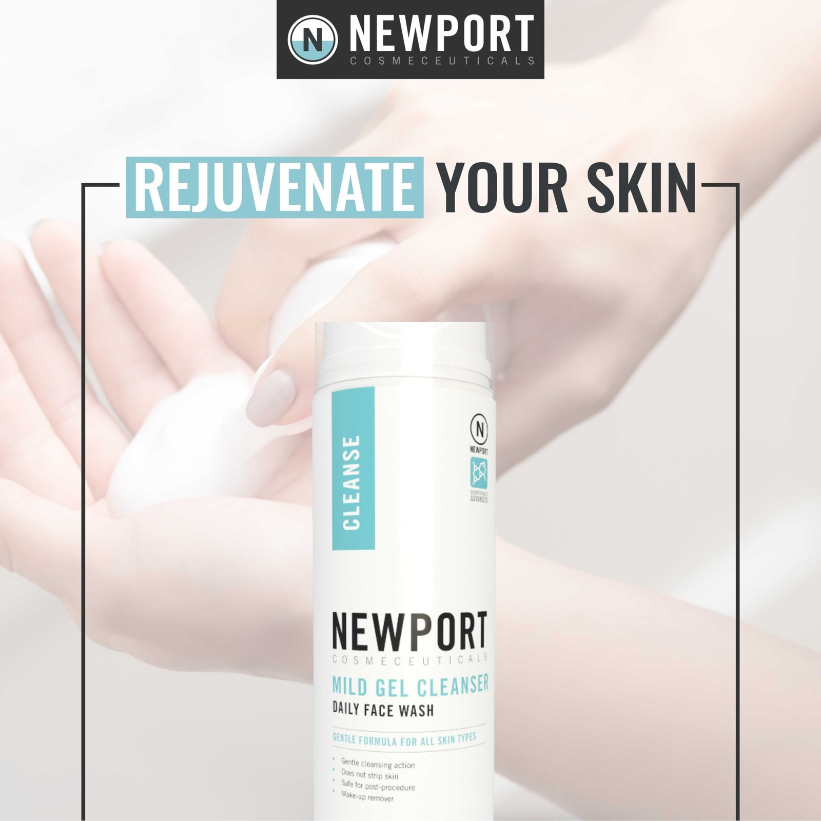 Newport Cosmeceutical's Mild Gel Cleanser - Image 5