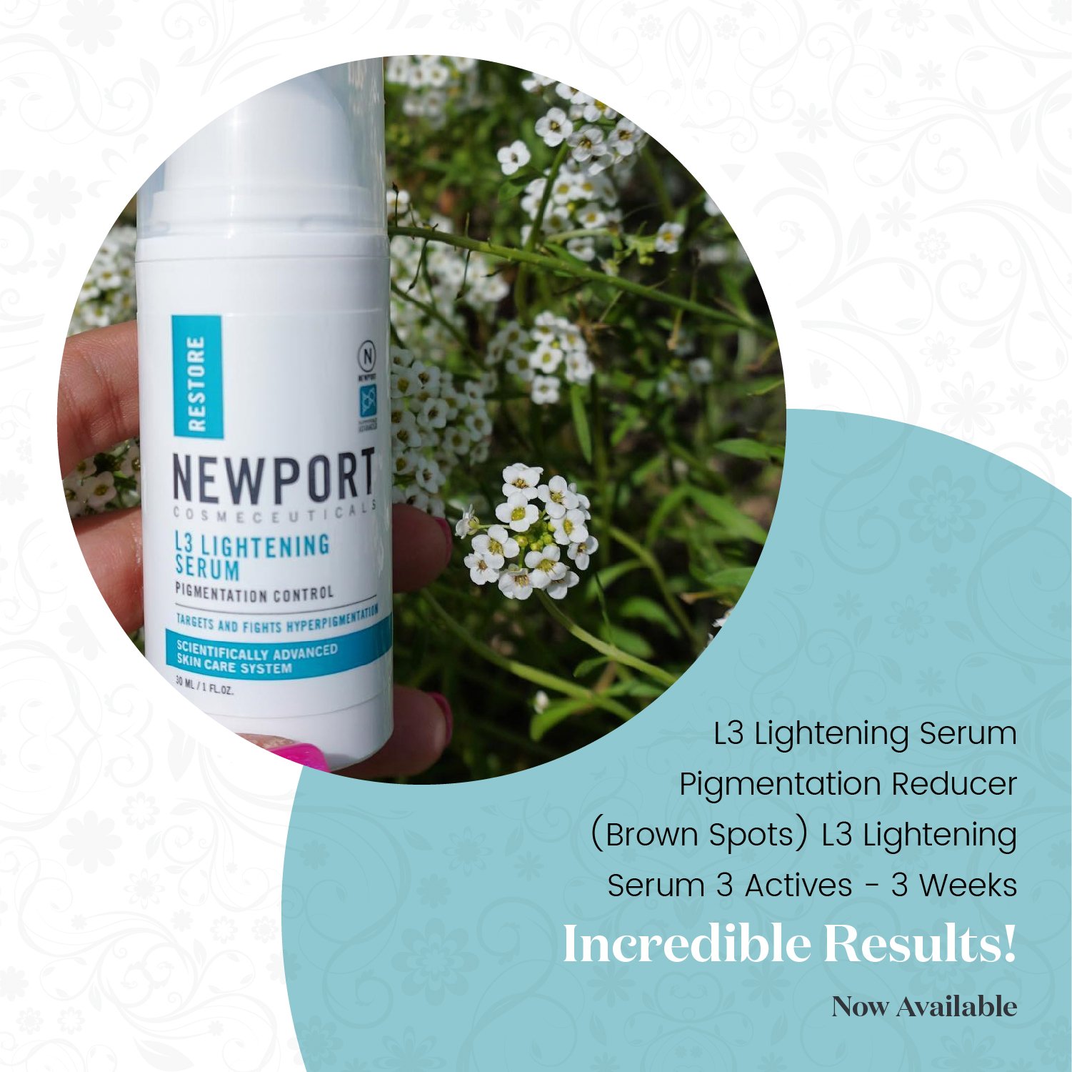 Newport Cosmeceutical's L3 Lightening Serum - Image 2