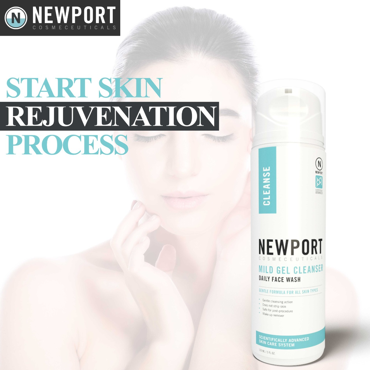 Newport Cosmeceutical's Mild Gel Cleanser - Image 4